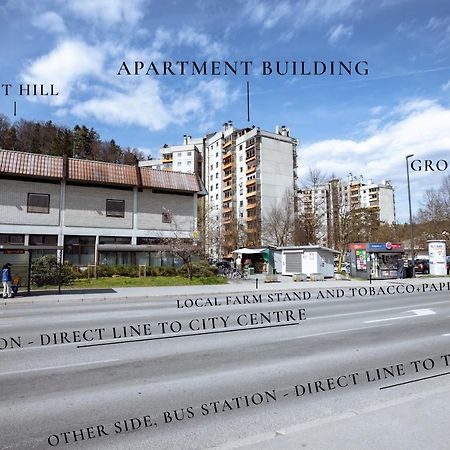 Elegant 1-Bedroom Apartment Near Hill Forest リュブリャナ エクステリア 写真